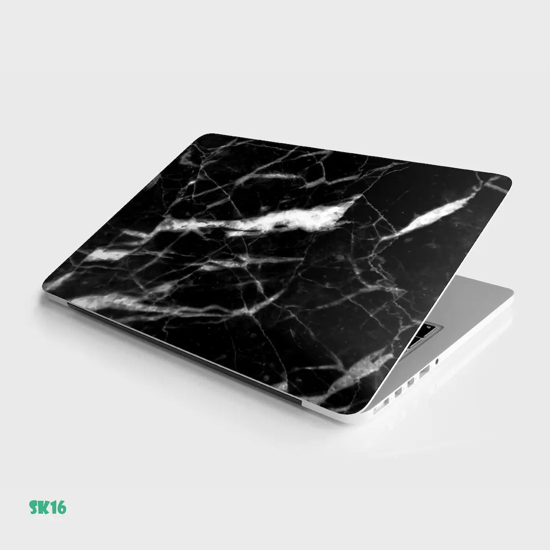 BLACK MARBLE: LAPTOP SKIN