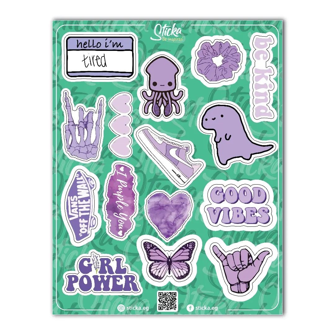 BE KIND PURPLE SHEET