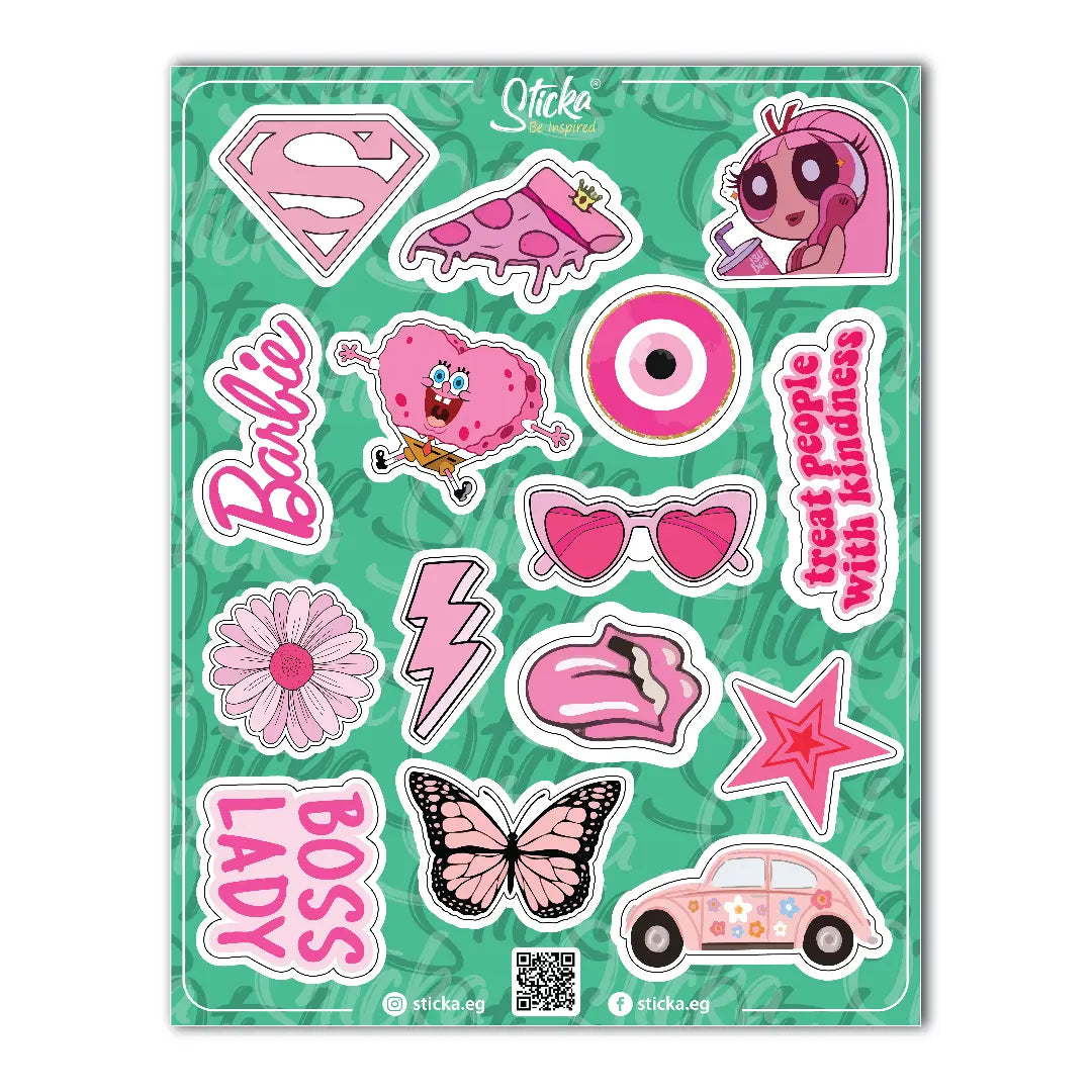 BOSS LADY PINK SHEET