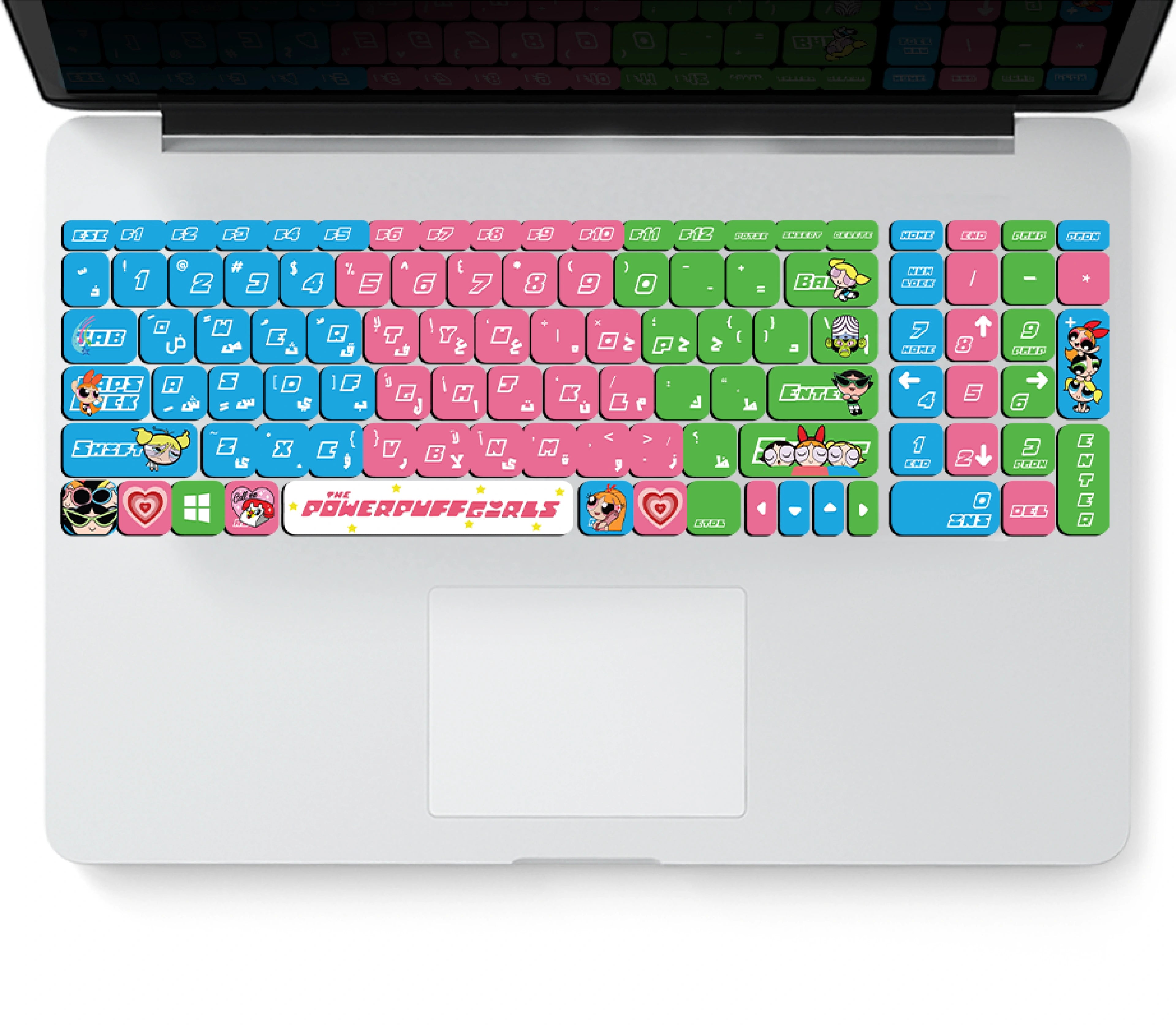 POWERPUFF GIRLS: KEYBOARD STICKER