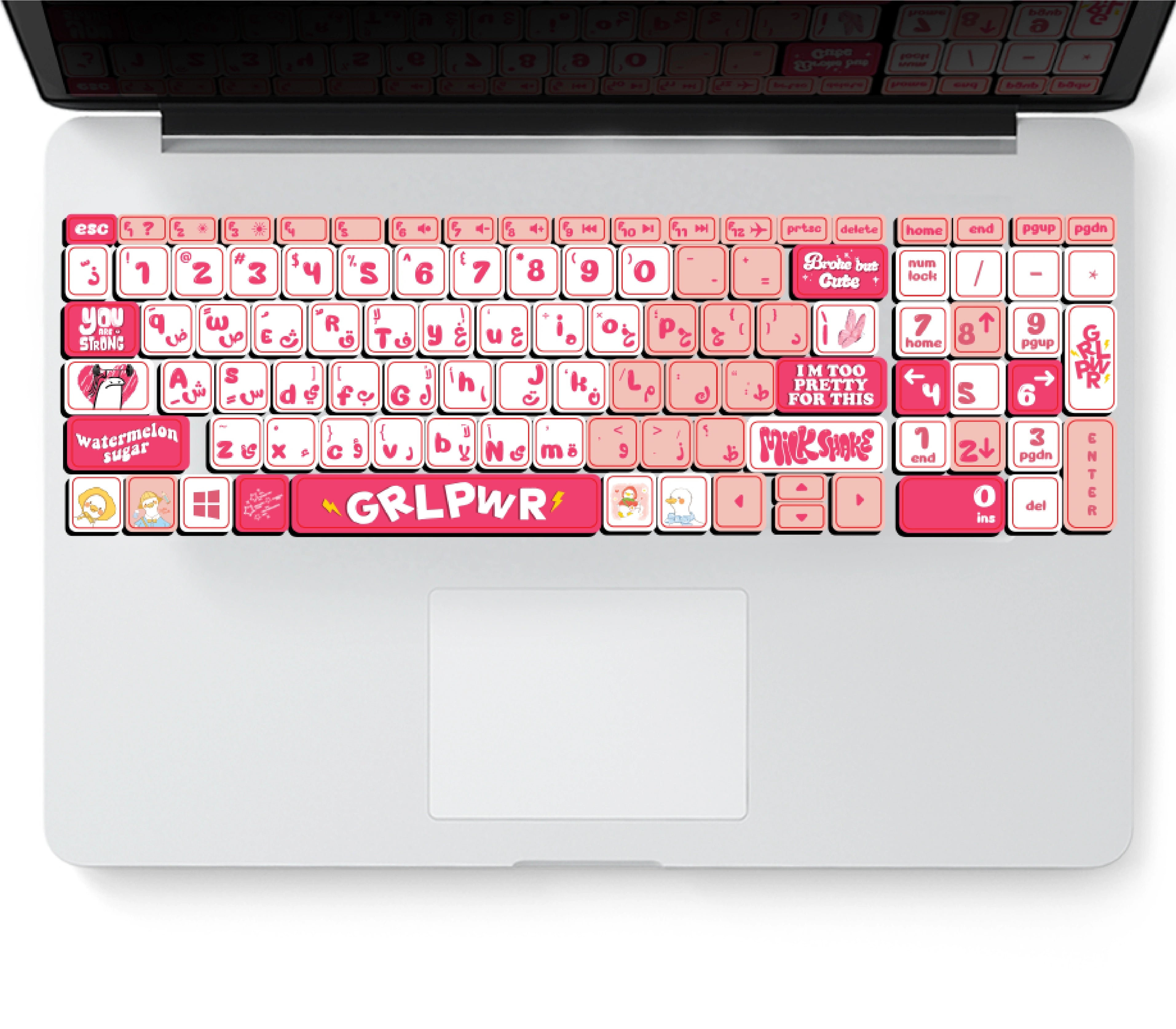 GRL PWR: KEYBOARD STICKER