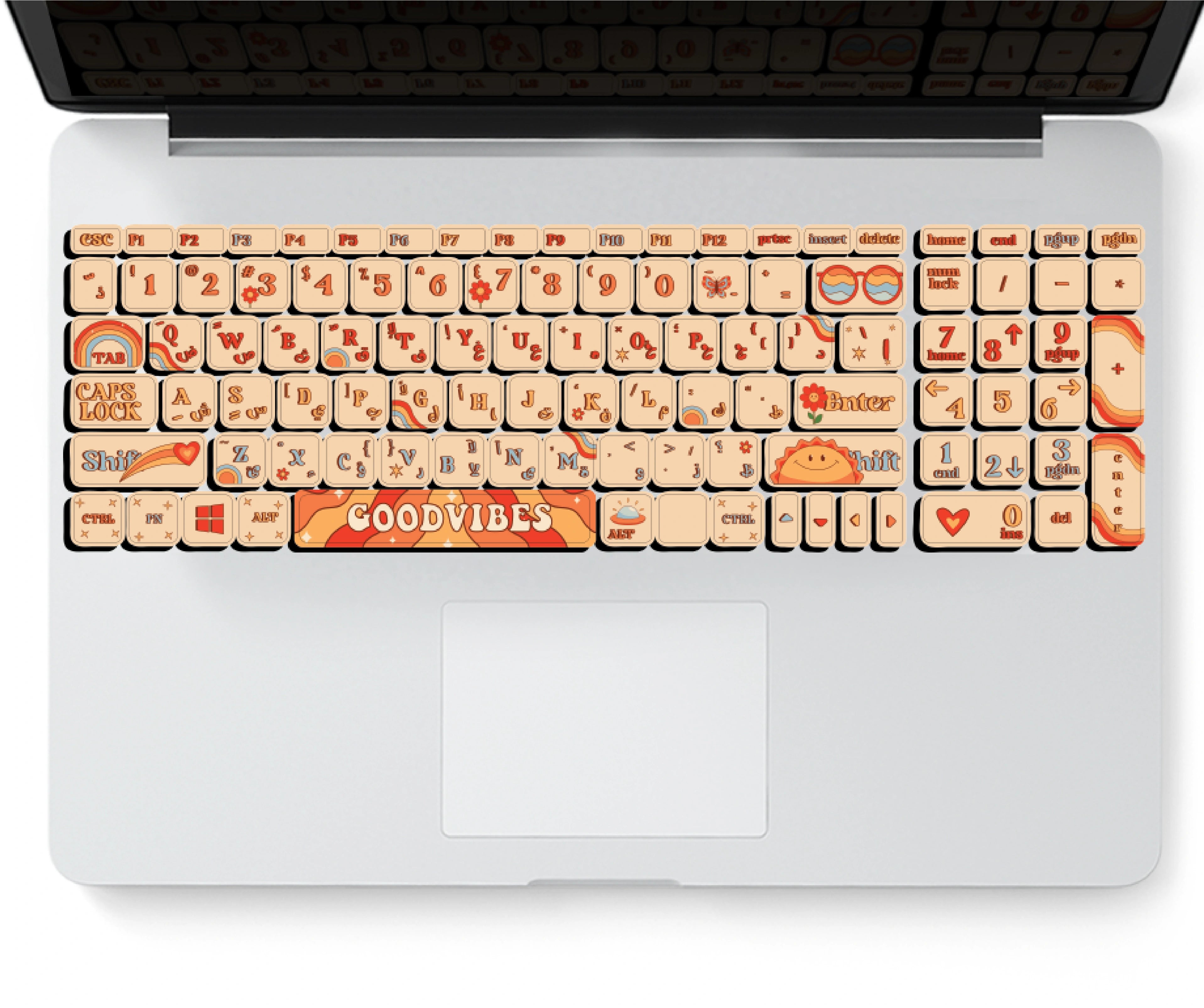 GOOD VIBES: KEYBOARD STICKER
