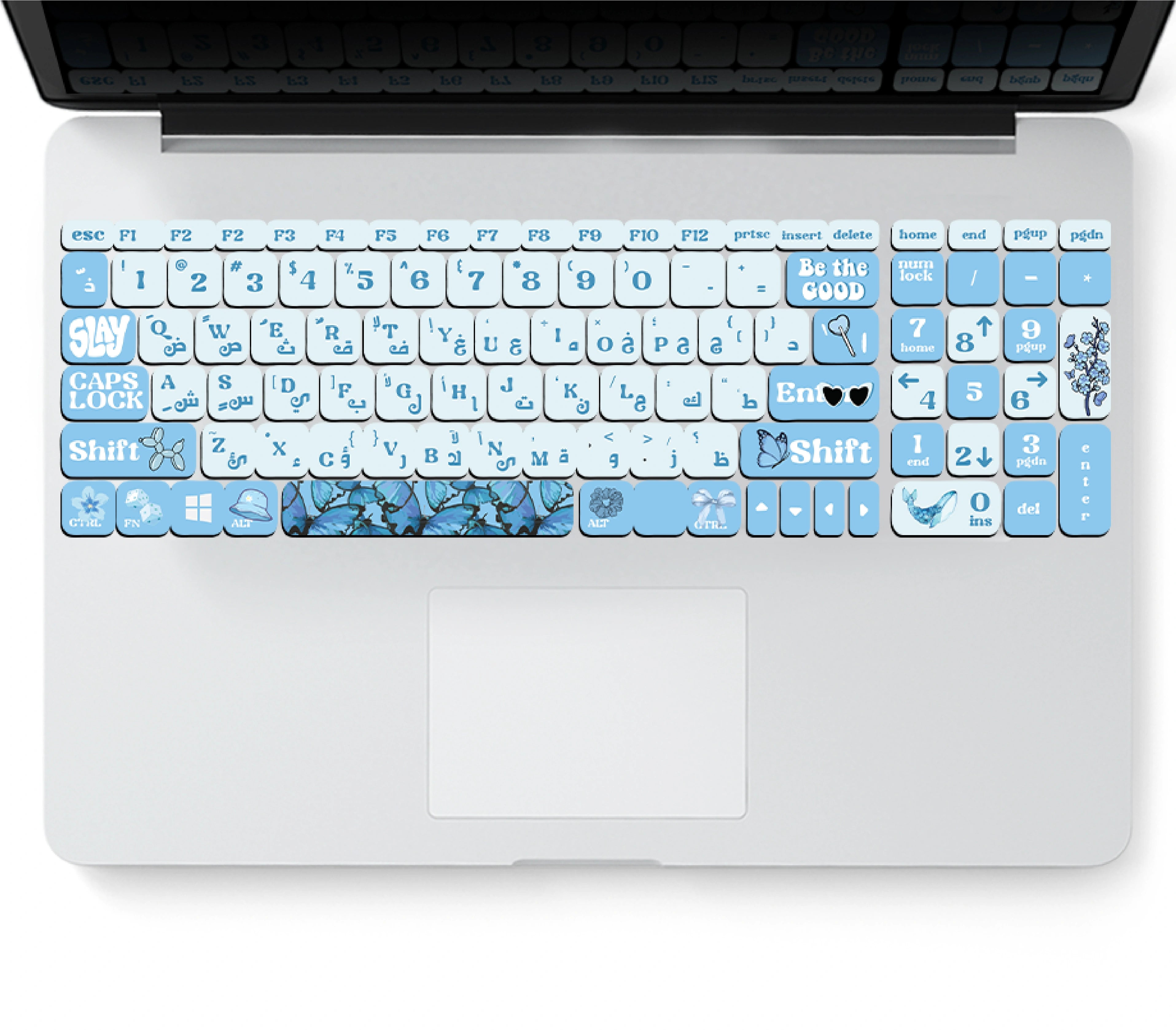 BLUE: KEYBOARD STICKERS
