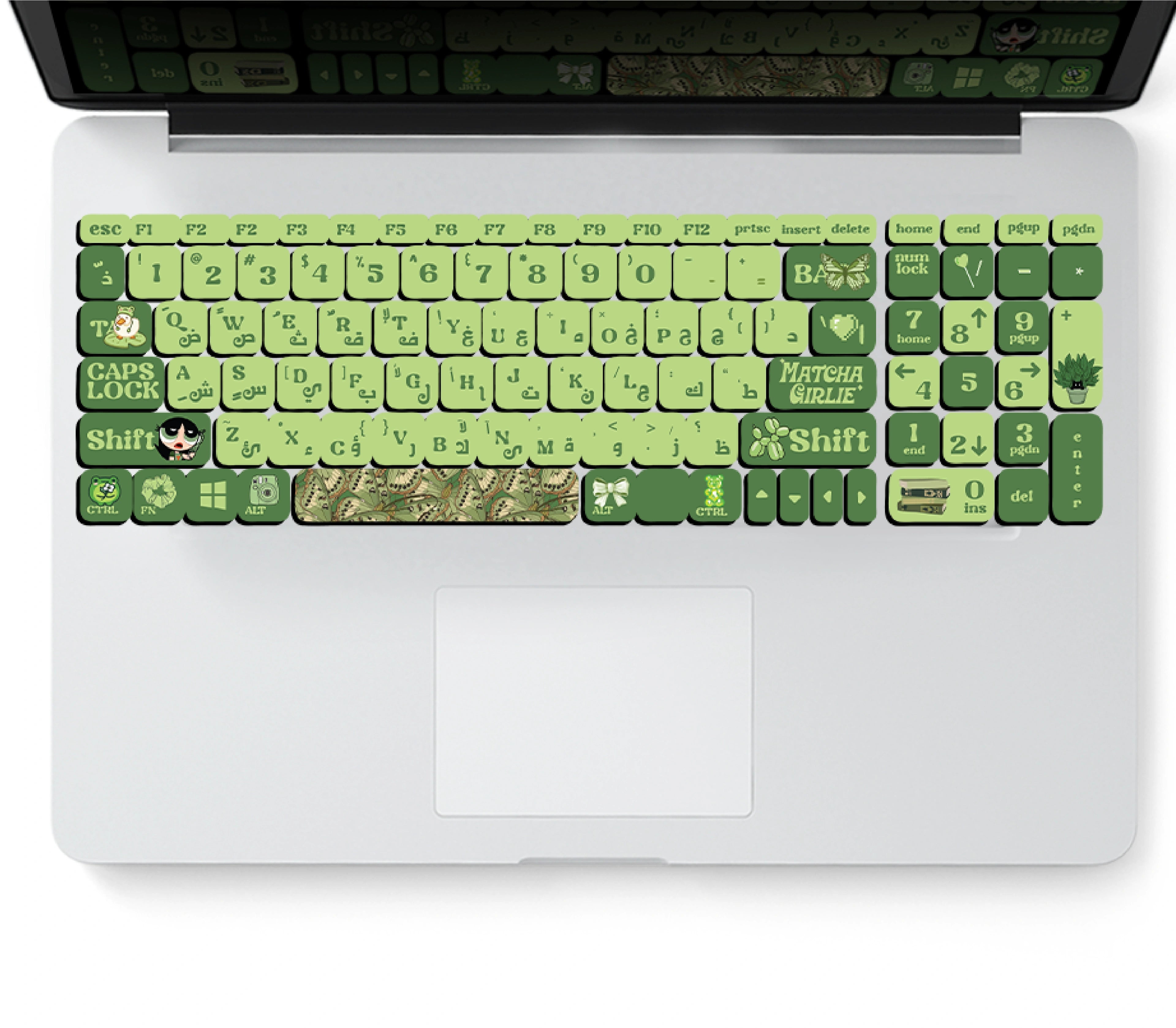 GREEN: KEYBOARD STICKERS