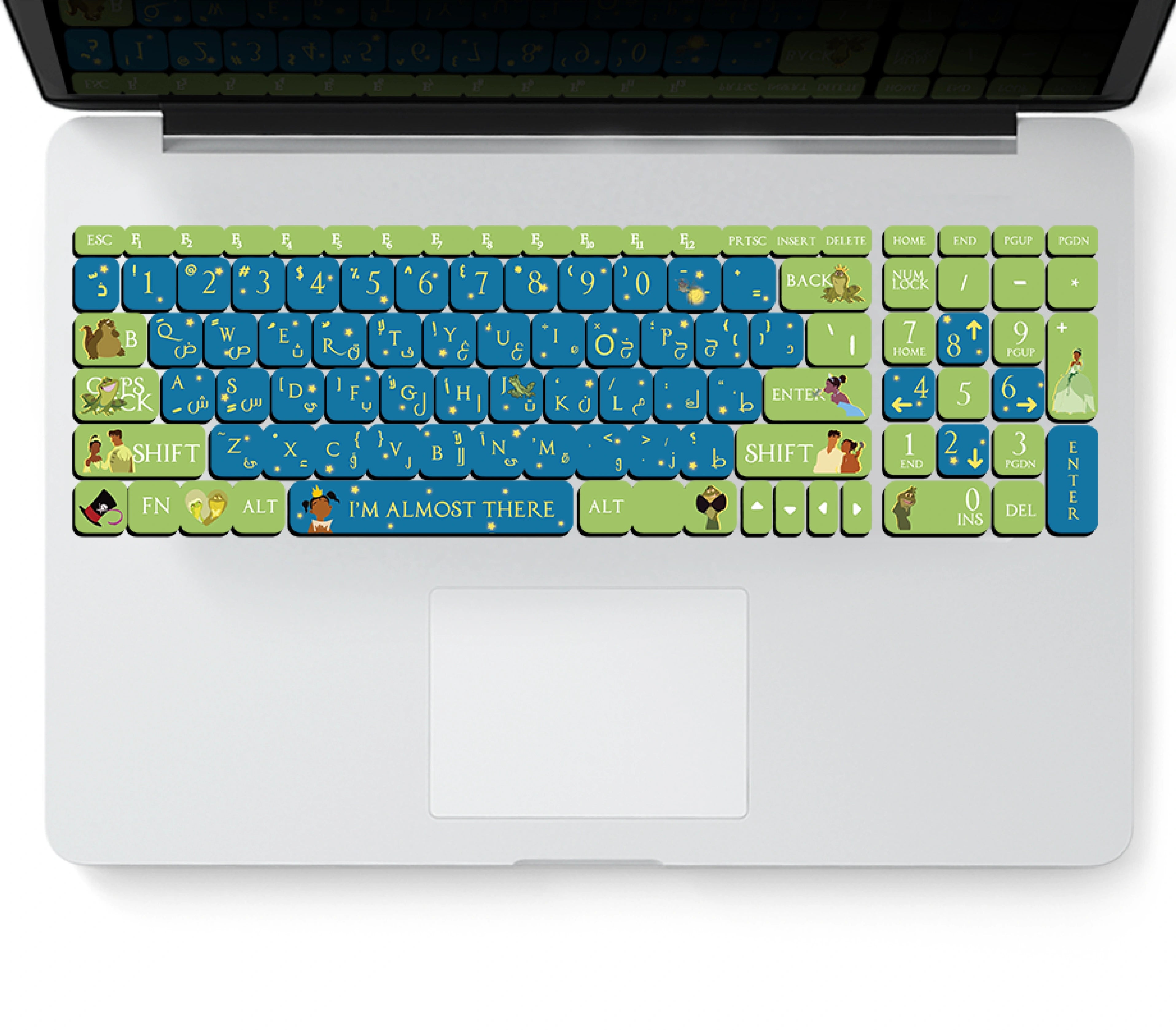 THE PRINCESS & THE FROG: KEYBOARD STICKERS