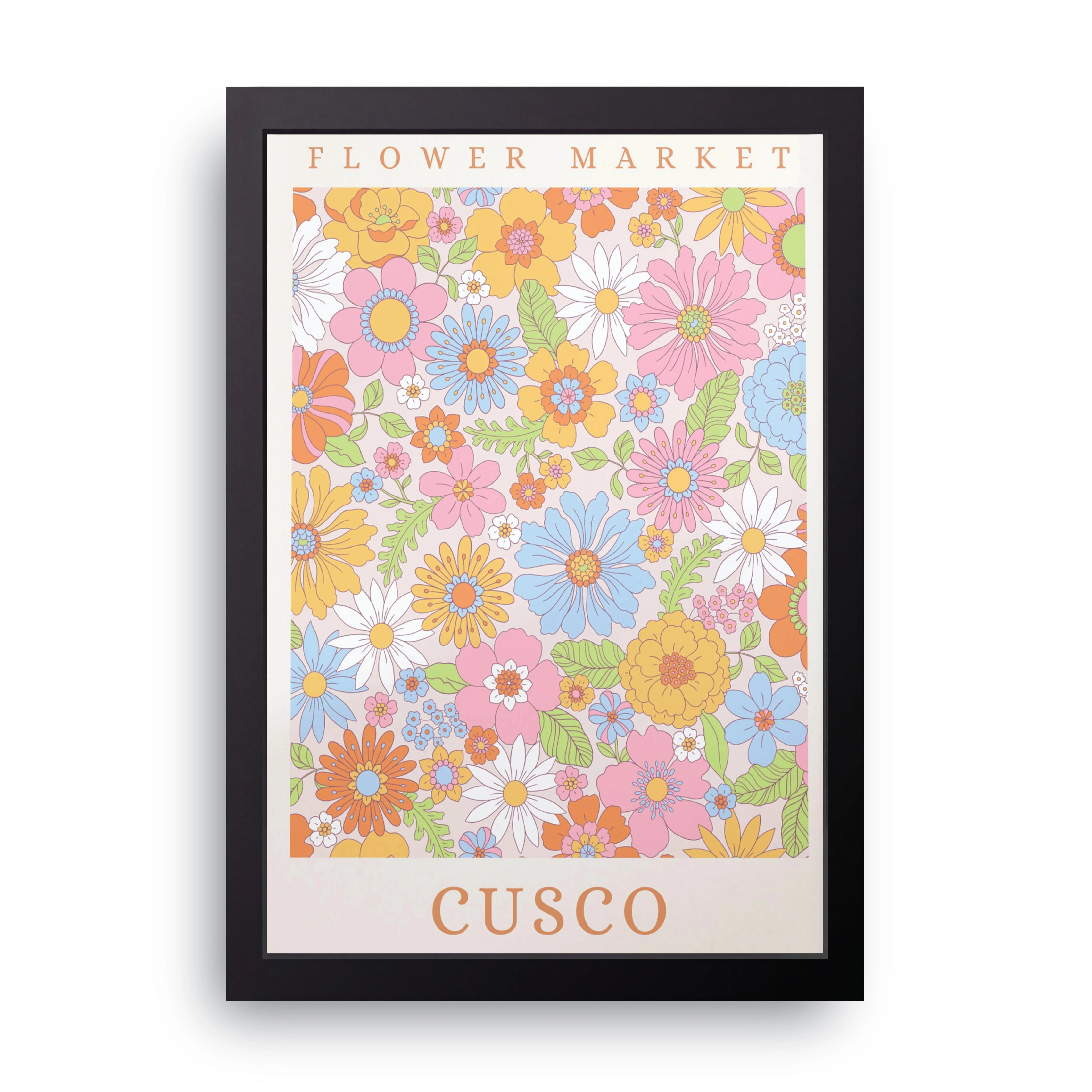 Flower Market Cusco FRAME