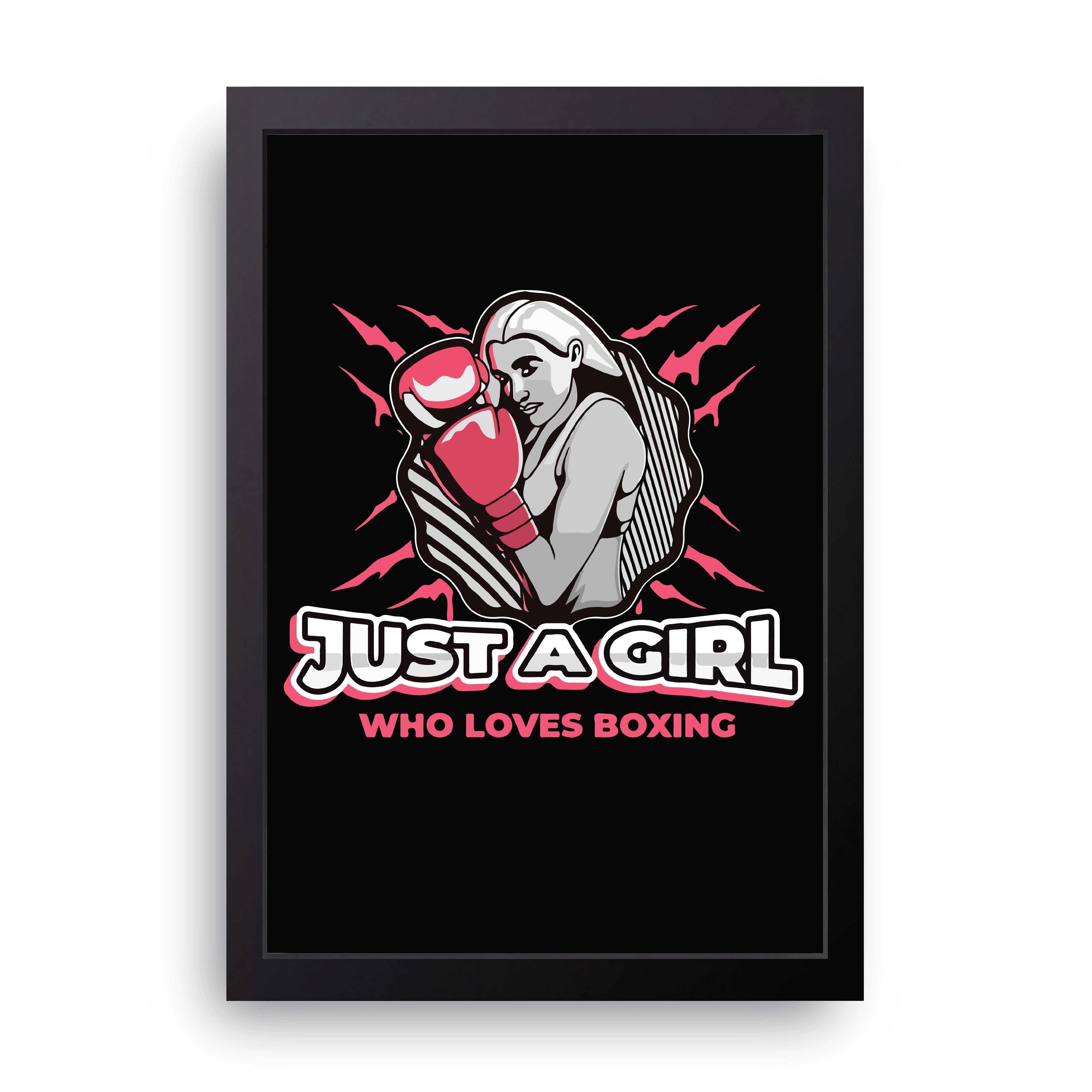 Girl Loves Boxing FRAME