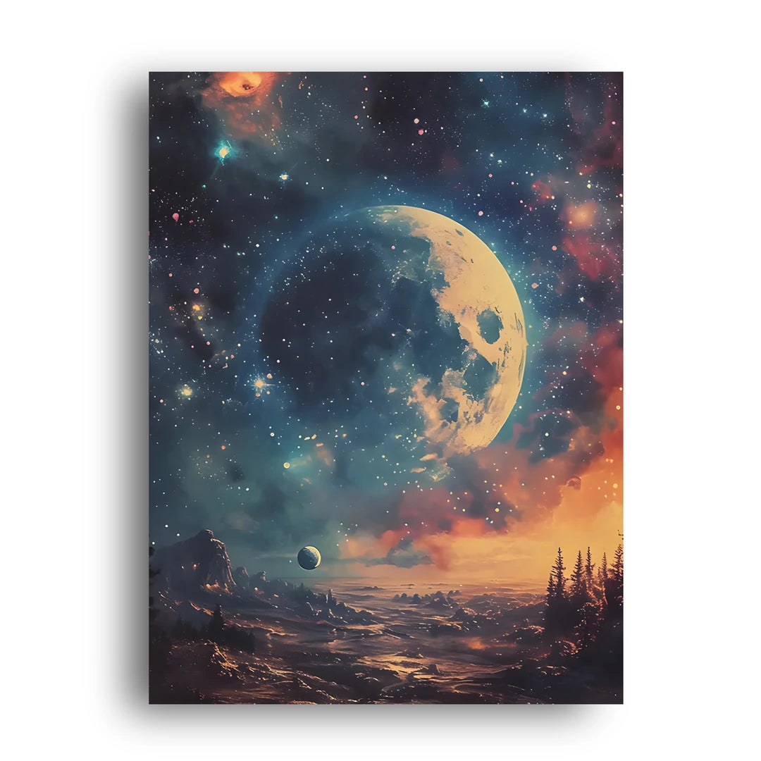 Moonrise art poster unframed 350gsm paper