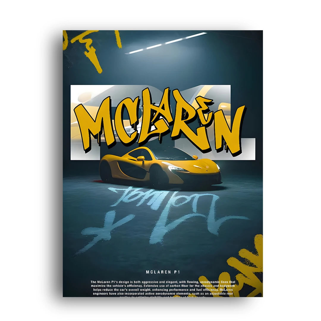 Graffiti Supercar car poster unframed 350gsm paper