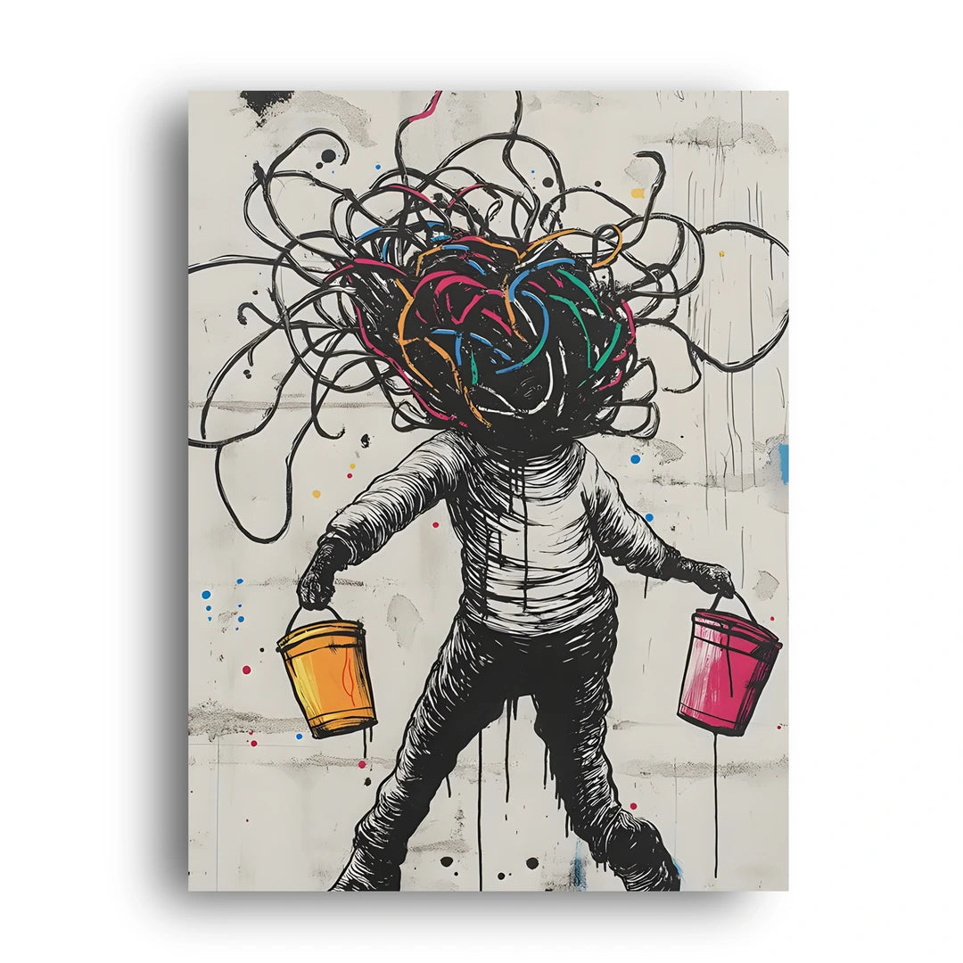 Tangled Mind art poster unframed 350gsm paper