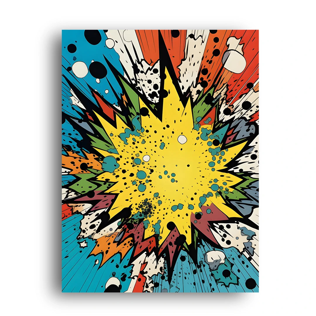 Pop Boom pop art poster unframed 350gsm paper