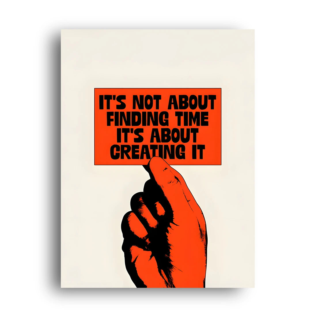 It's About Creating It quote poster unframed 350gsm paper