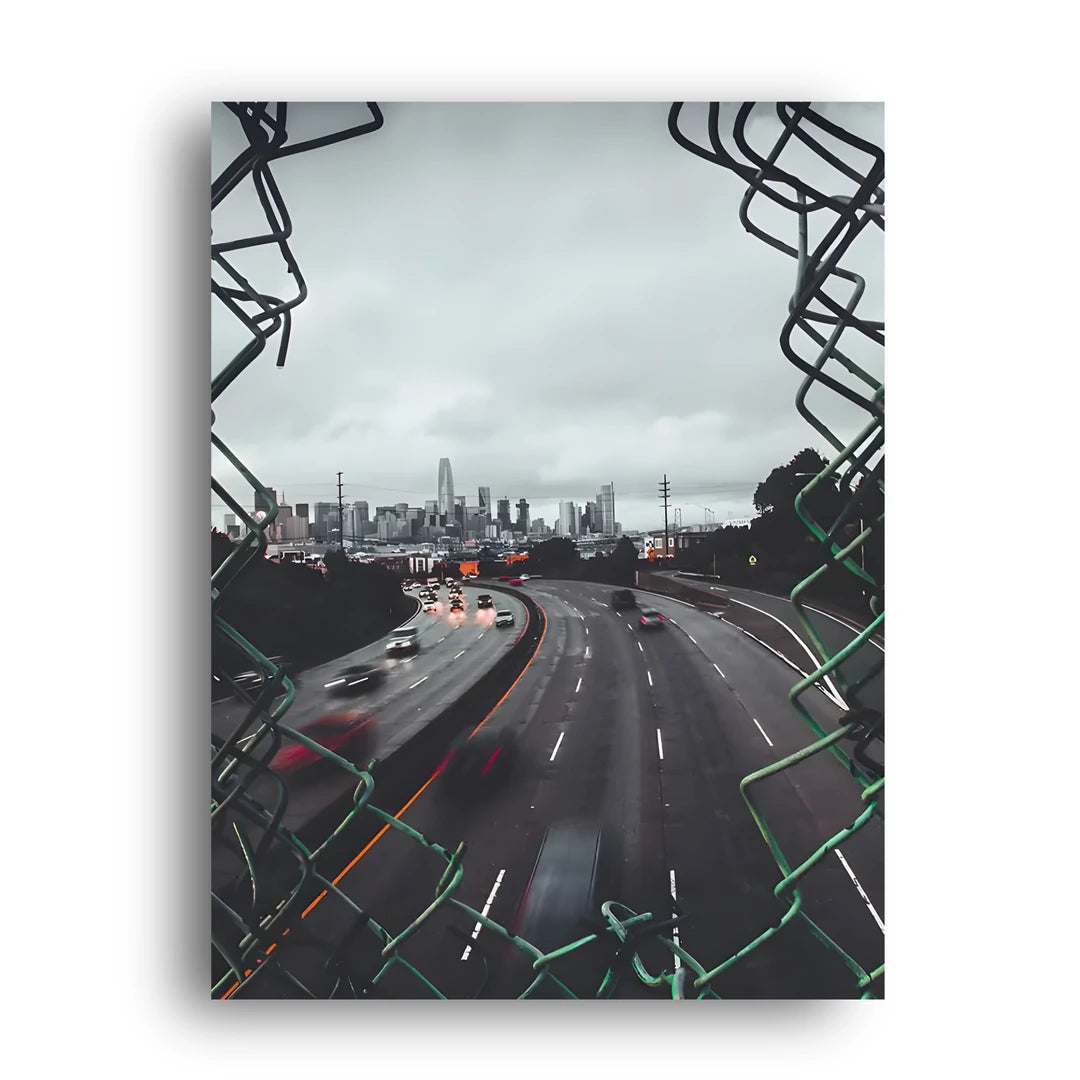 Freeway To The City art poster unframed 350gsm paper