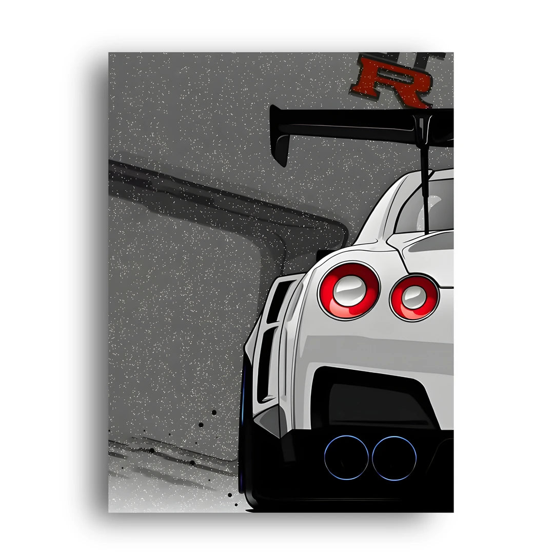 Nissan GT-R car poster unframed 350gsm paper