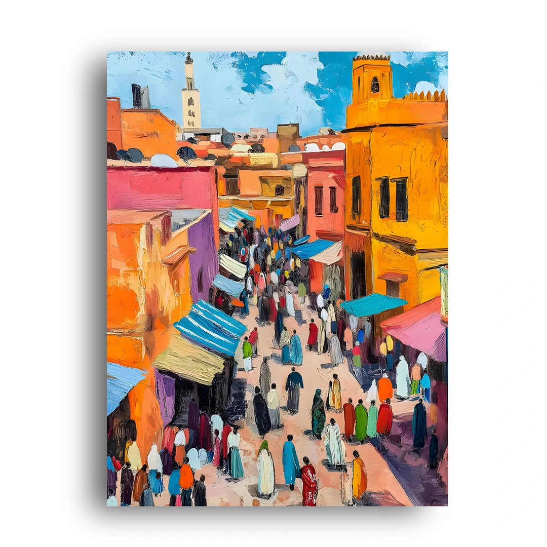 Moroccan Market travel poster unframed 350gsm paper