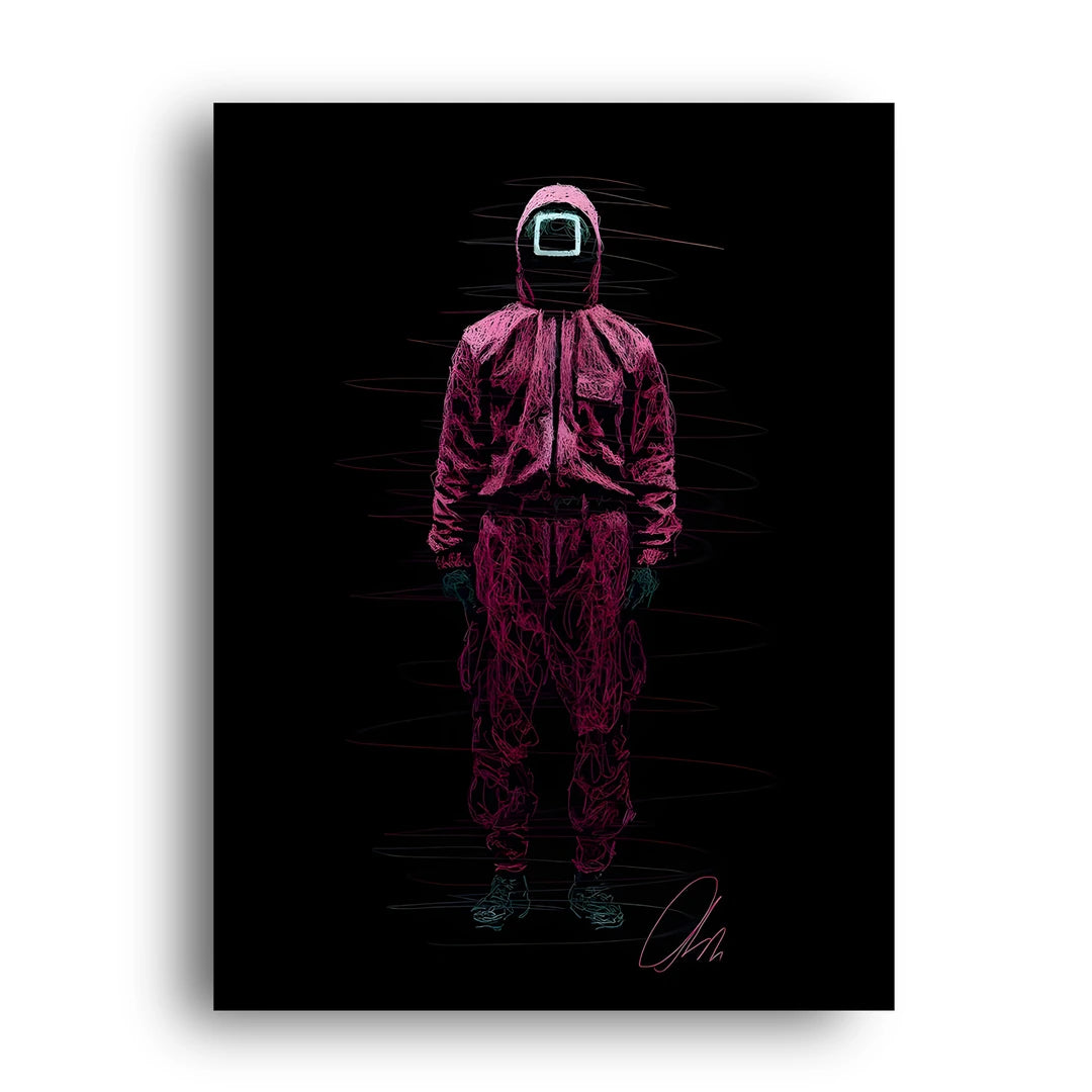 Pink Guard art poster unframed 350gsm paper