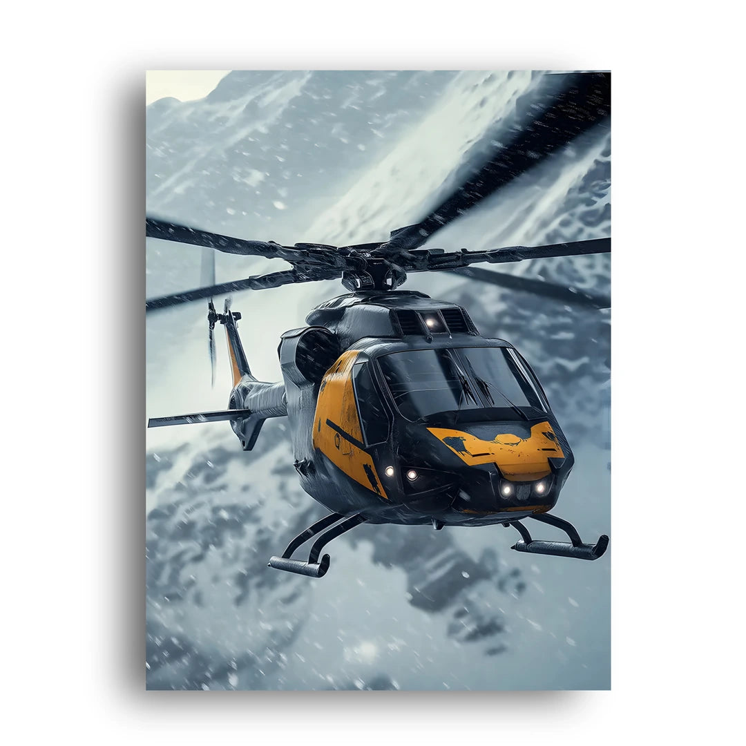Rescue Chopper art poster unframed 350gsm paper