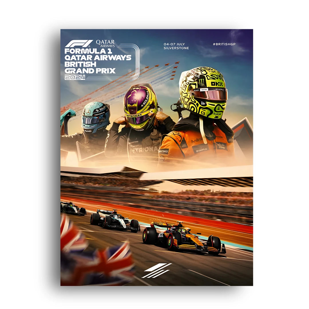 British Grand Prix sport poster unframed 350gsm paper