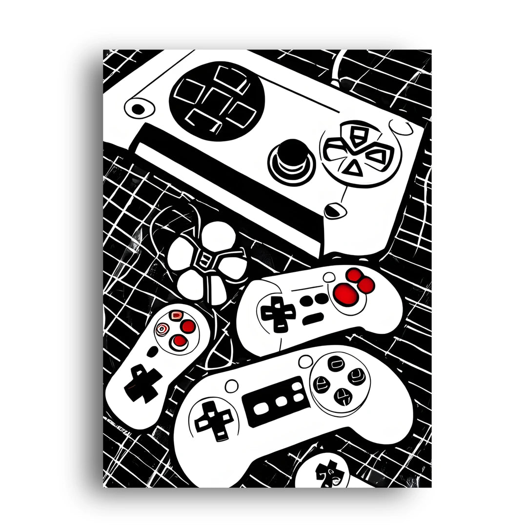 Controller Pattern gaming poster unframed 350gsm paper