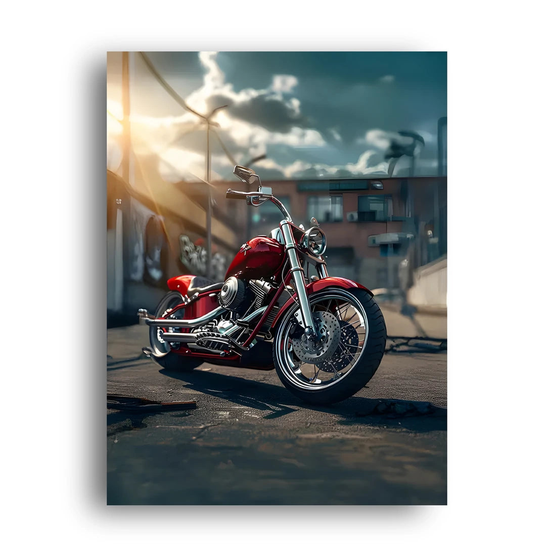 Red Cruiser art poster unframed 350gsm paper