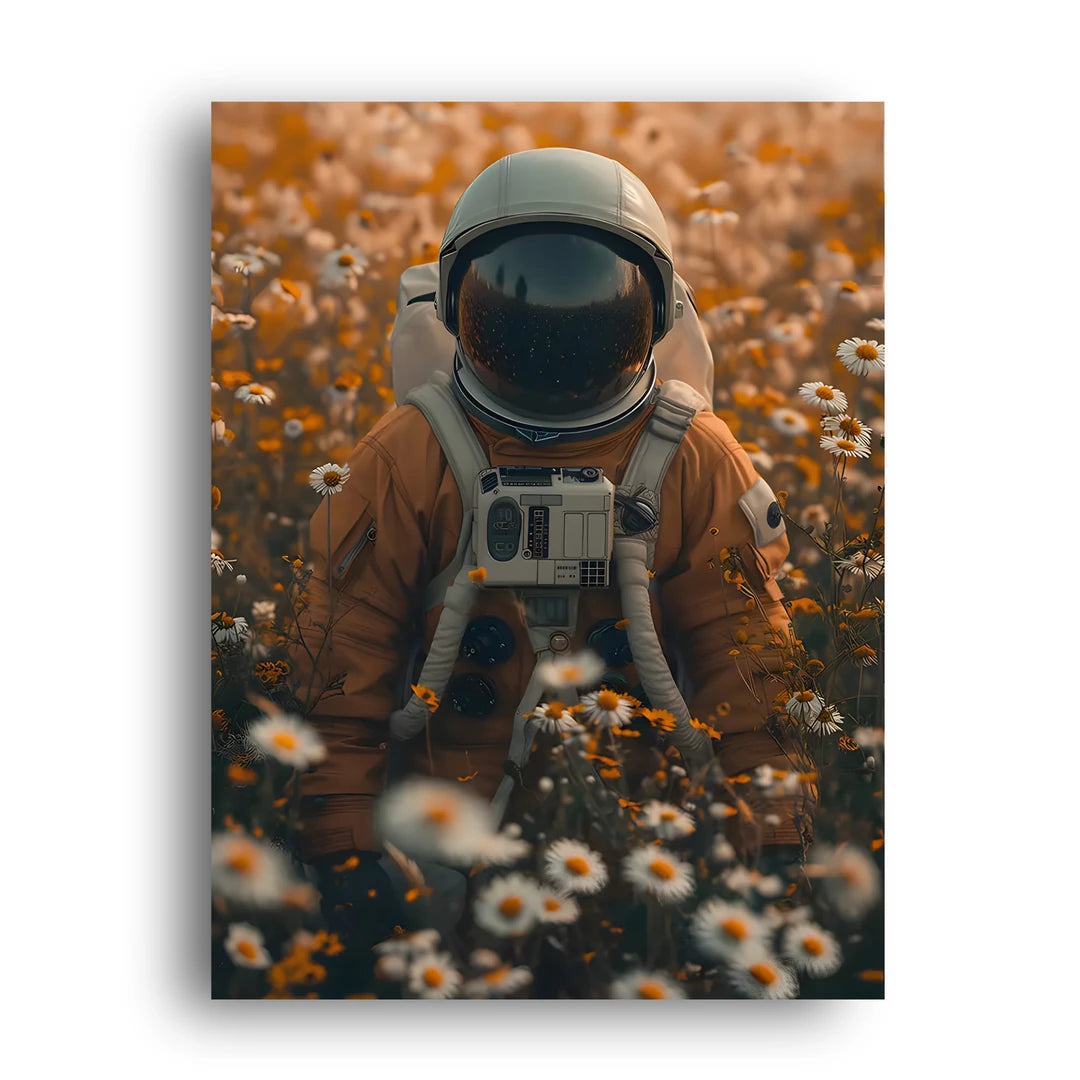 Astronaut In Daisies art poster unframed 350gsm paper