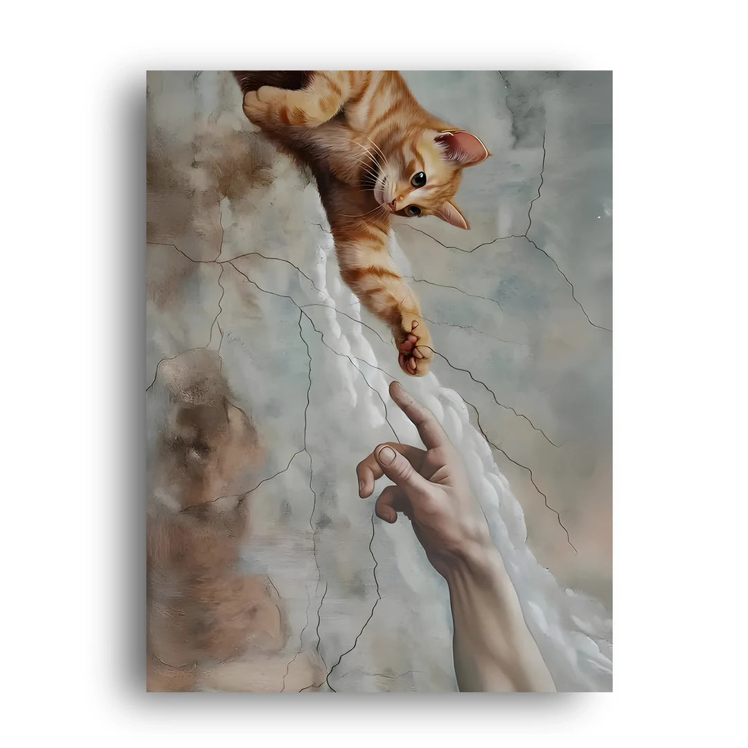 Creation Of Cat art poster unframed 350gsm paper