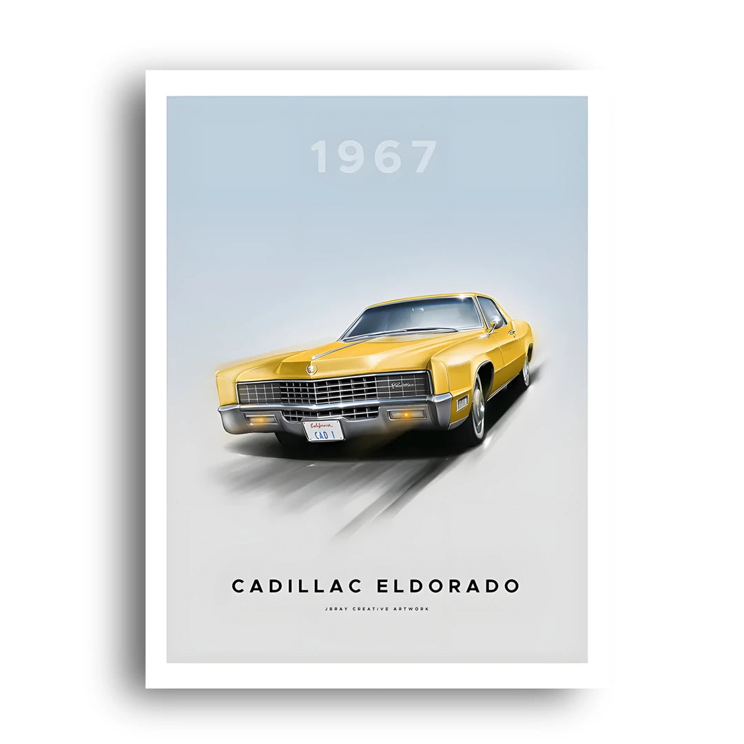 Eldorado 1967 car poster unframed 350gsm paper