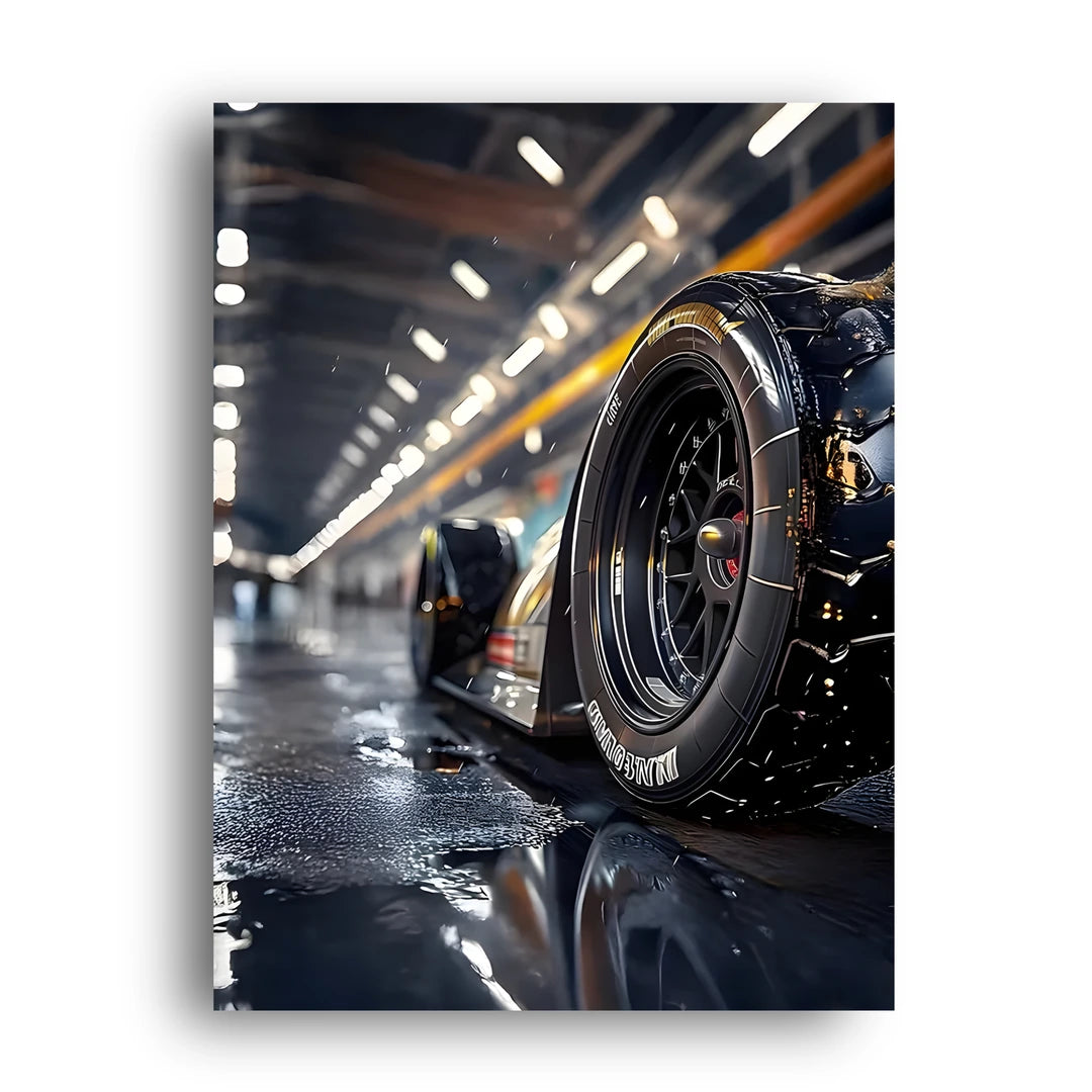 Wheel Close Up car poster unframed 350gsm paper