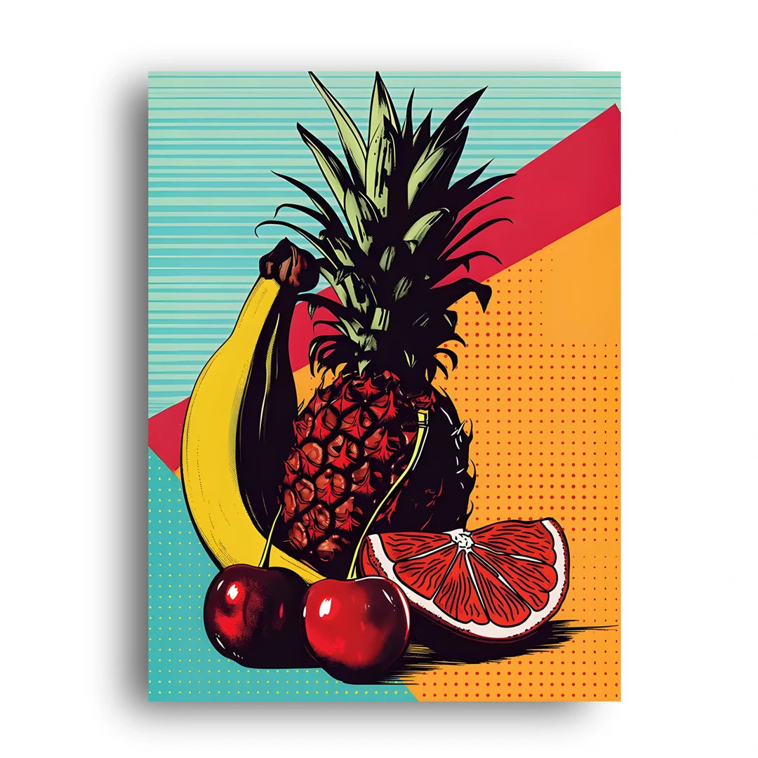 Pop Fruit art poster unframed 350gsm paper