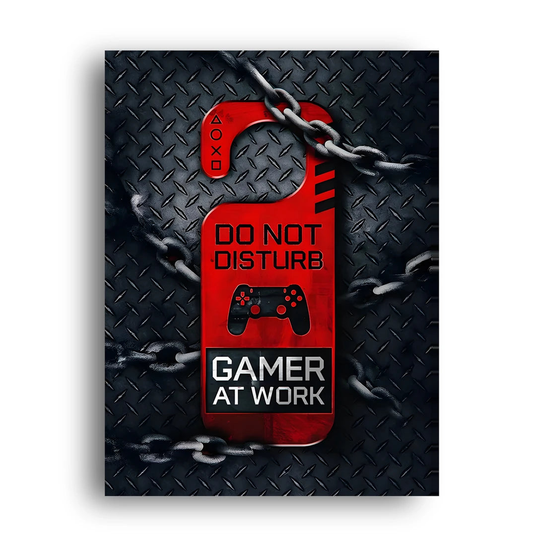 Gamer At Work gaming poster unframed 350gsm paper