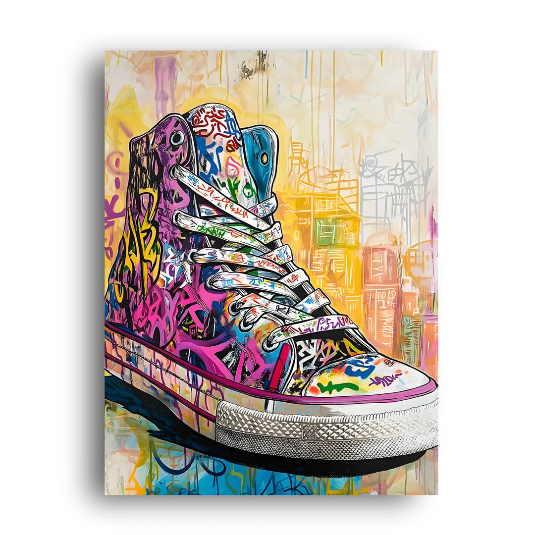 Graffiti Sneaker art poster unframed 350gsm paper