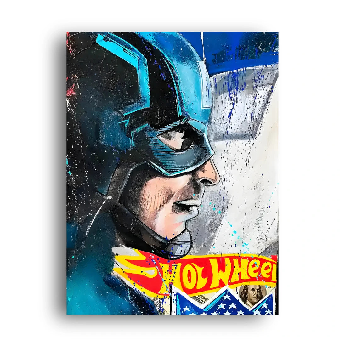 Racer Helmet Pop art poster unframed 350gsm paper