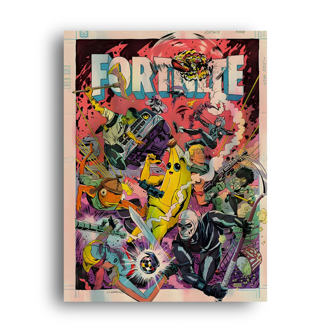 Battle Royale Chaos art poster unframed 350gsm paper