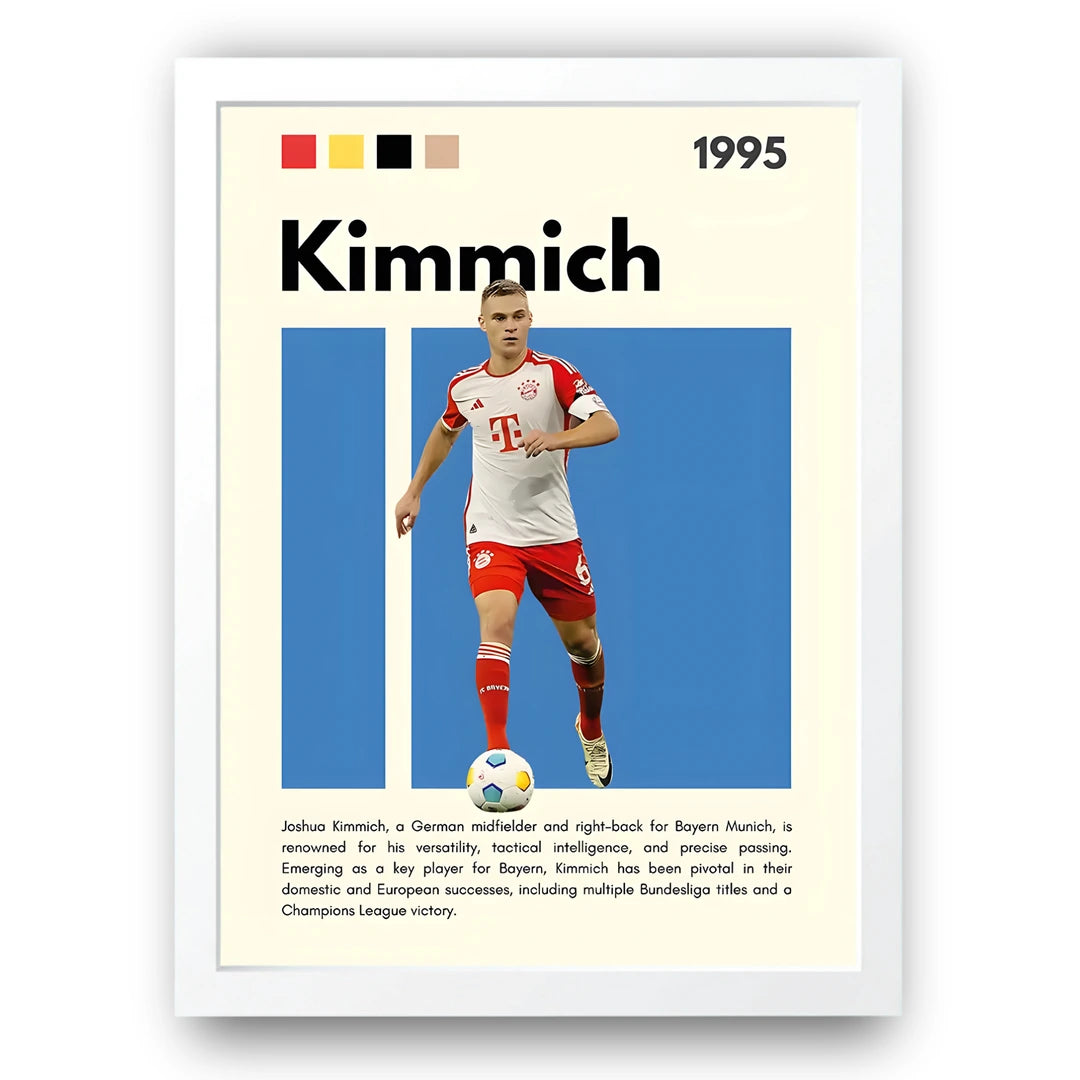 Kimmich football legend poster in white frame