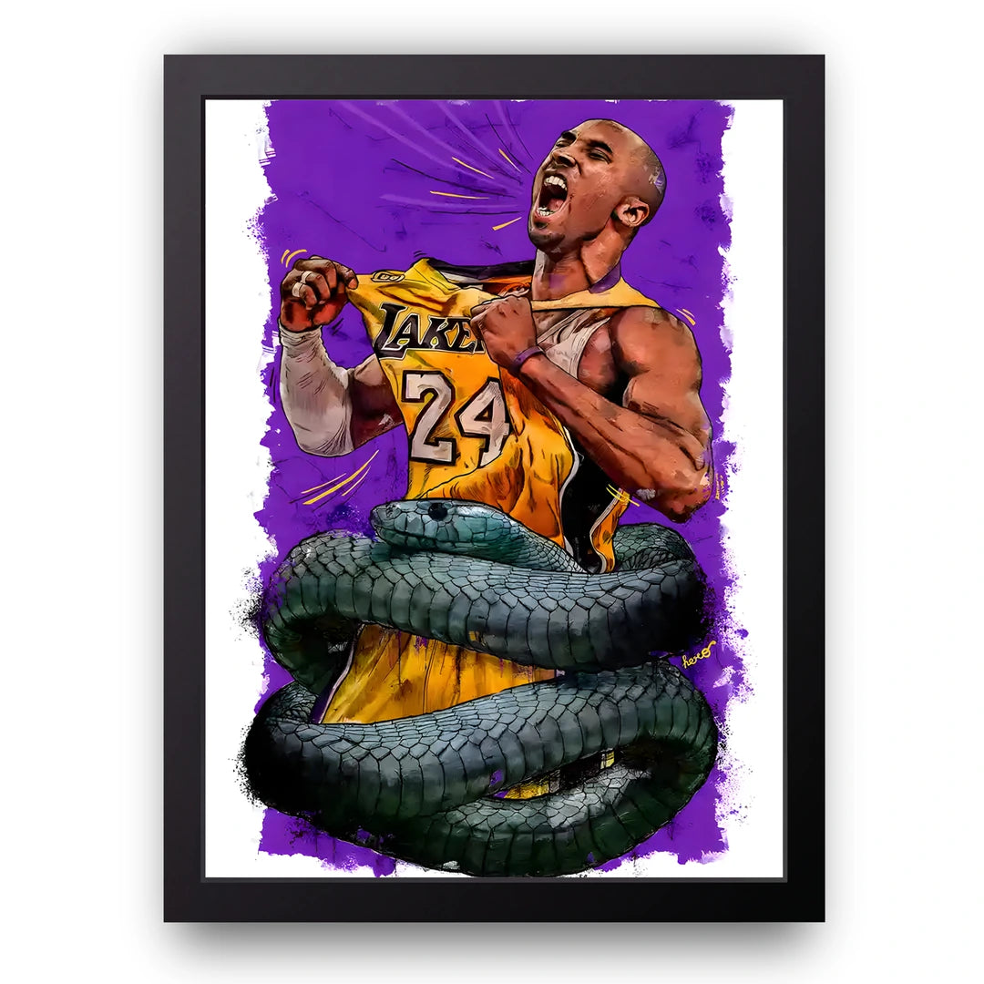 Mamba 24 sport poster in black frame