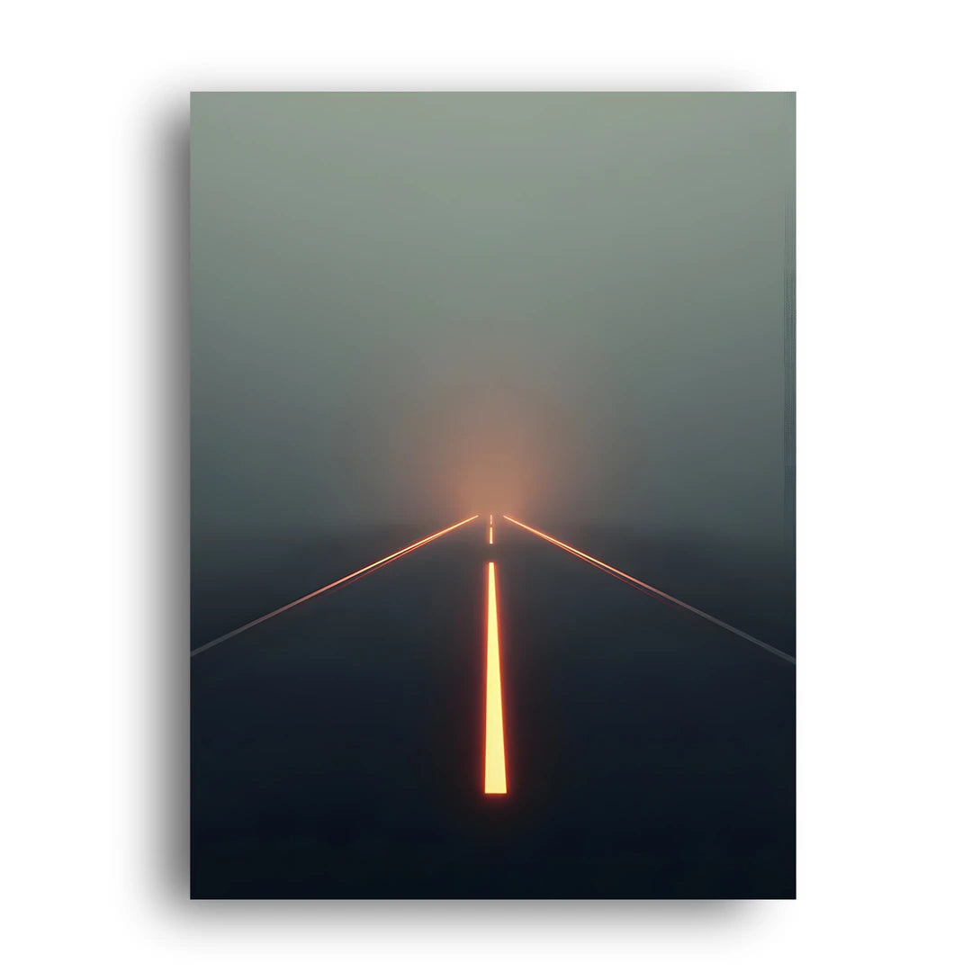 Runway Lights art poster unframed 350gsm paper