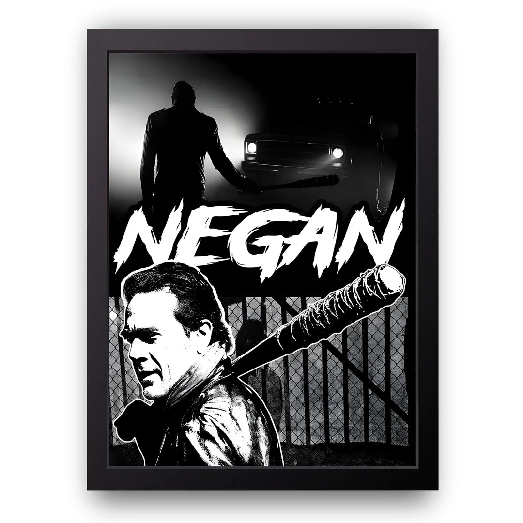 Barbed Bat movie poster in black frame