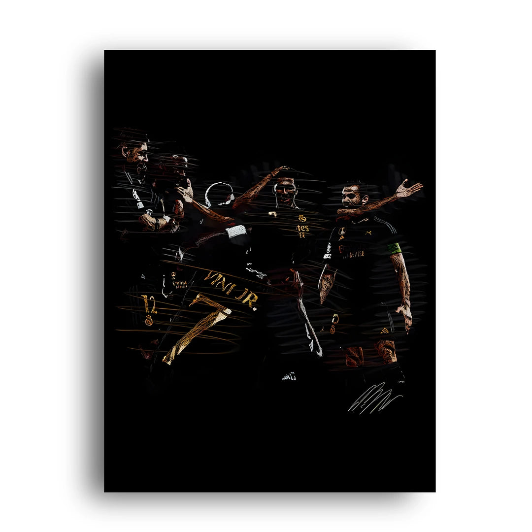 Vini Jr football legend poster unframed 350gsm paper