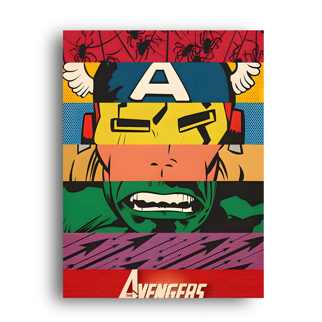 Hero Pop superhero poster unframed 350gsm paper