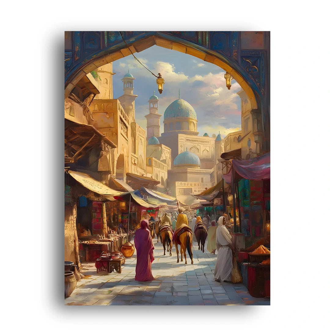 Old Bazaar art poster unframed 350gsm paper
