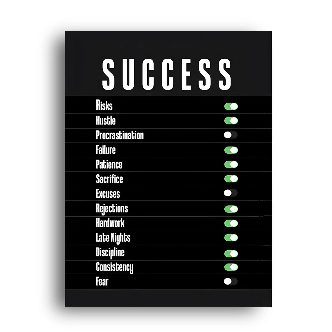 Success Switches business quote poster unframed 350gsm paper