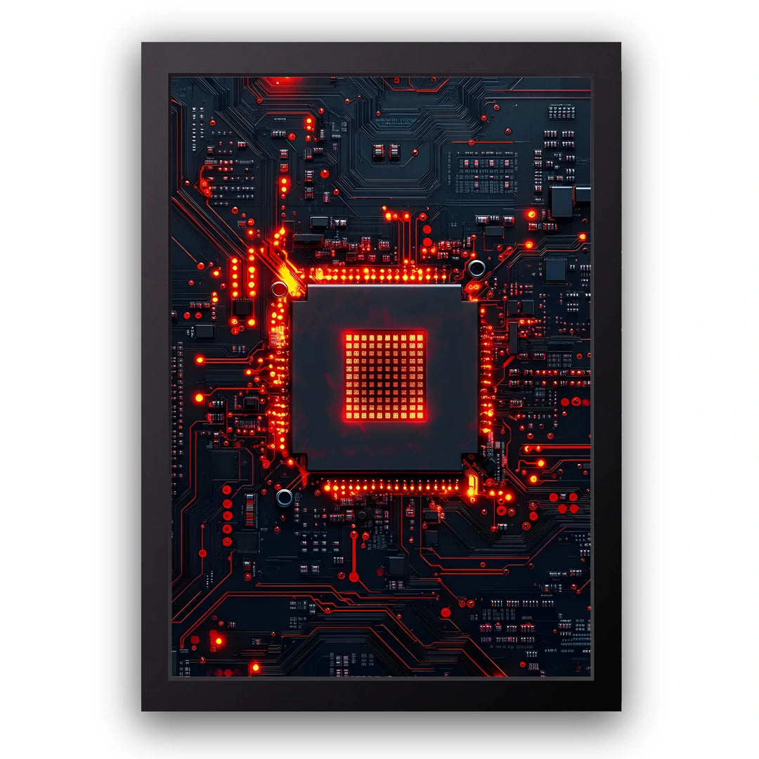 Circuit Core programming poster in black frame