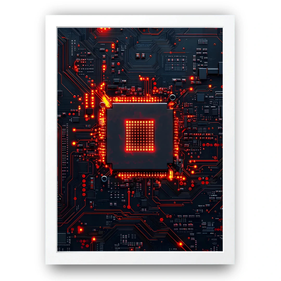 Circuit Core programming poster in white frame