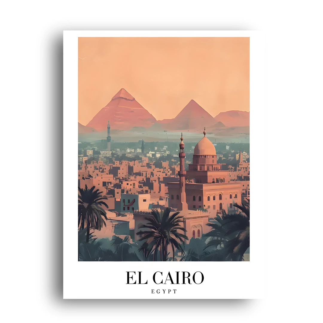 El Cairo travel poster unframed 350gsm paper