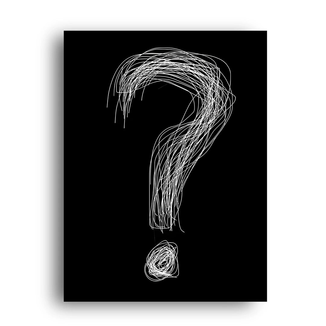 The Question art poster unframed 350gsm paper