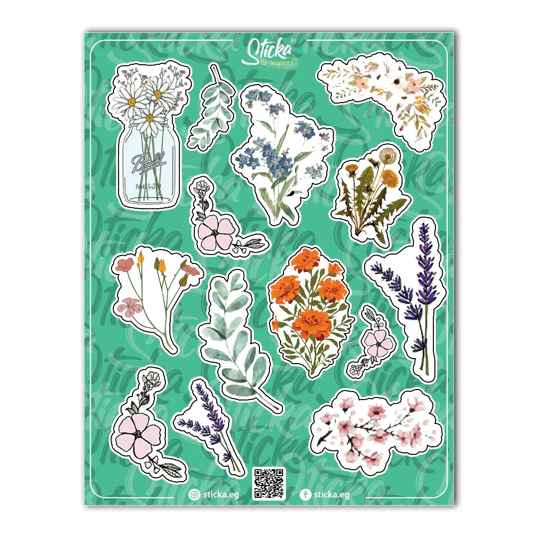 COLORED FLOWERS JOURNAL
