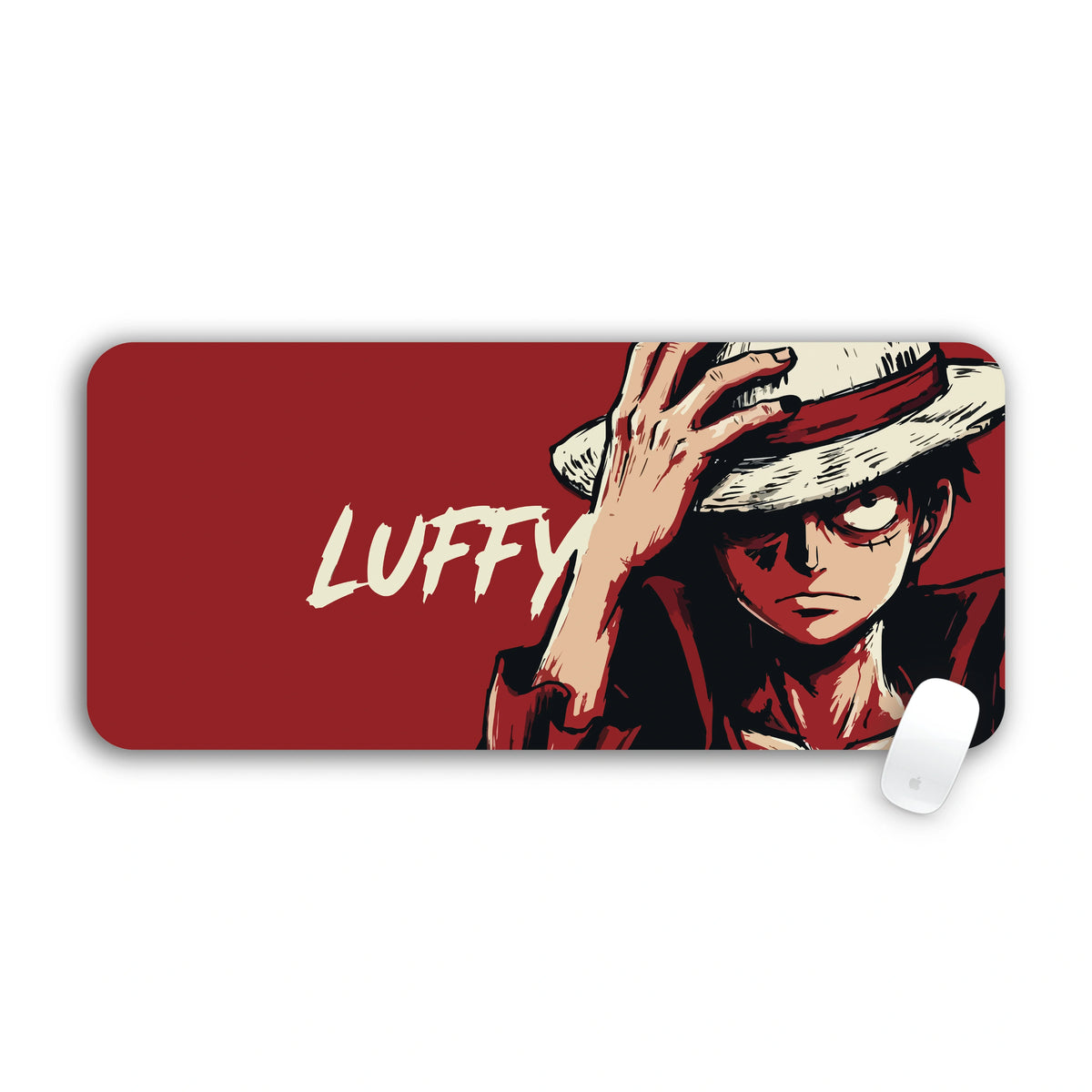 One Piece Luffy red large mouse pad 70x30
