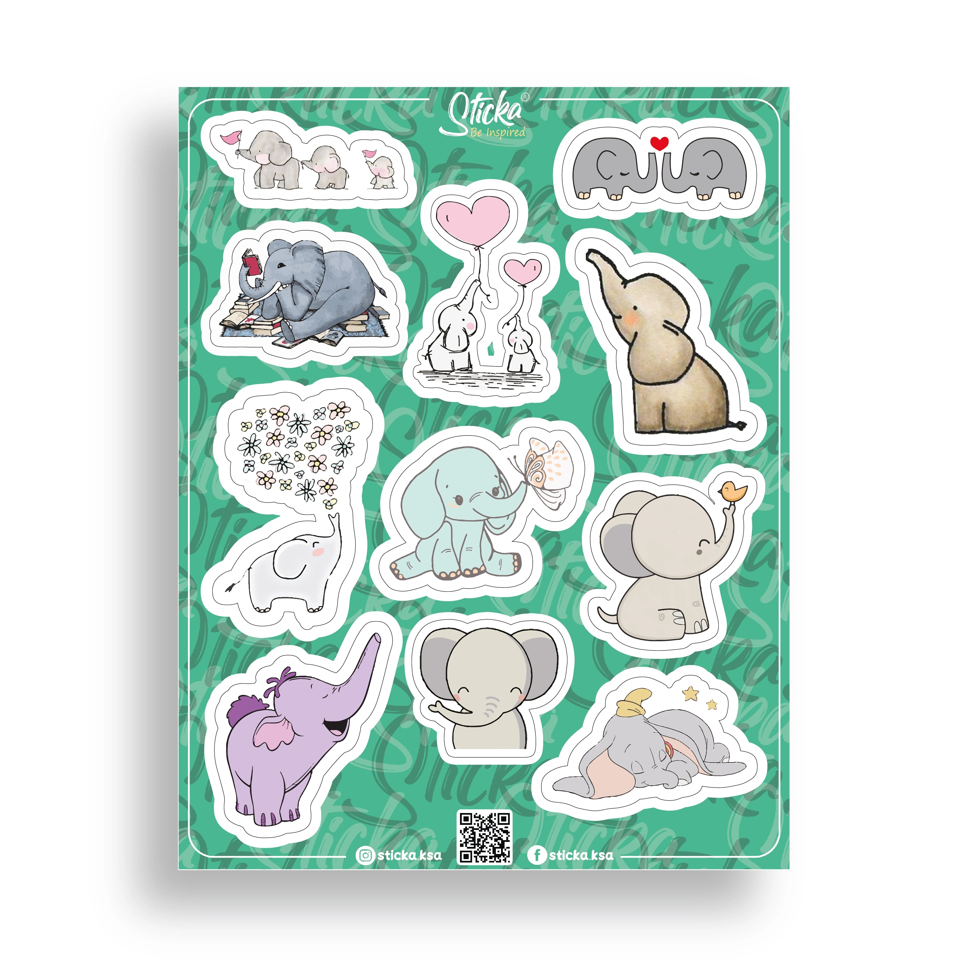 BABY ELEPHANTS SHEET