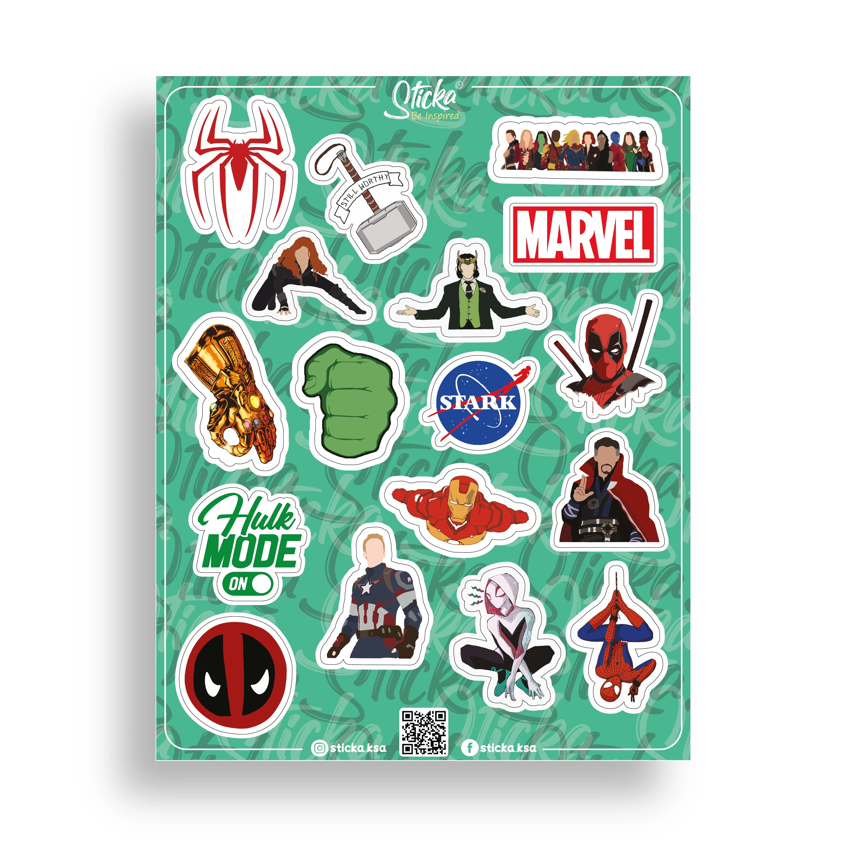 MARVEL HEROES SHEET