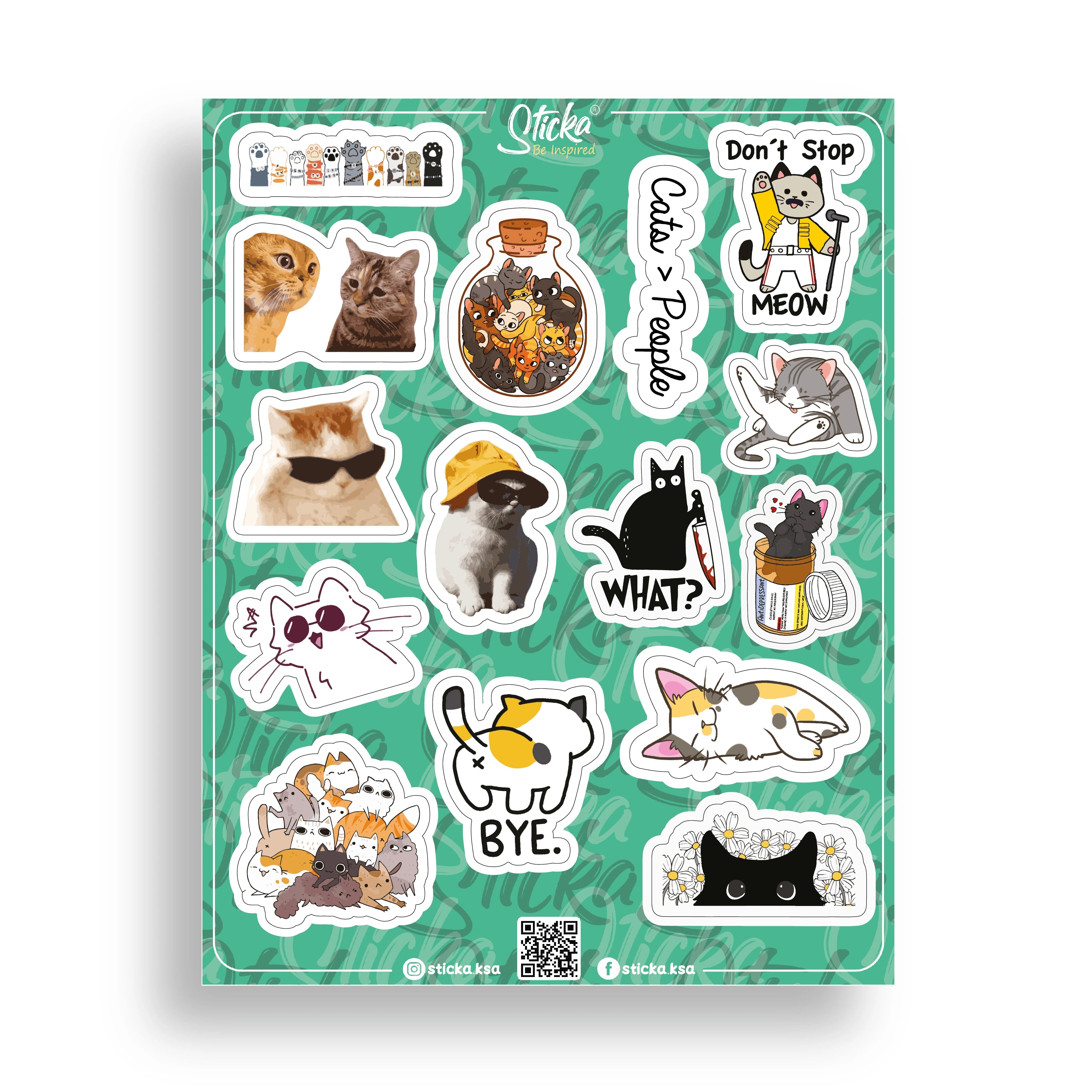 CUTE KITTIES SHEET